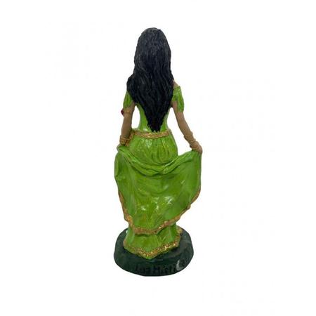 Imagem de Escultura Cigana Verde Clara Esmeralda 23 cm em Resina