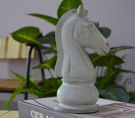 Decoração Peças De Xadrez Cavalo Escultura Grande Estátua 25cm - Gici Decor  - Estatueta - Magazine Luiza