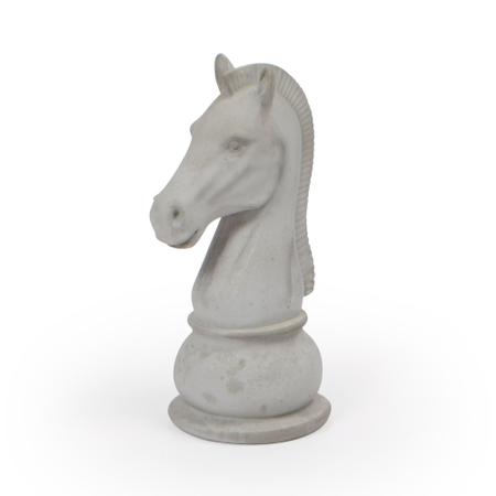 Escultura 3d cavalo jogo de xadrez