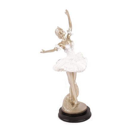 Imagem de Escultura de Bailarina em Resina Colorida - Pose 2