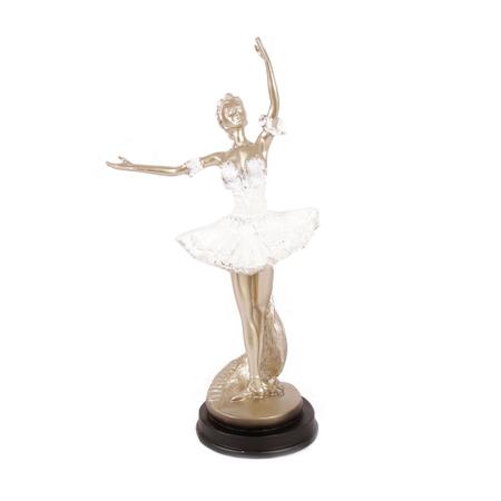 Imagem de Escultura de Bailarina em Resina Colorida - Pose 2