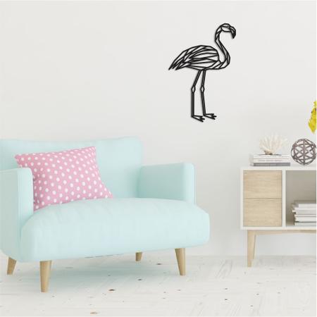 Imagem de Escultura de Parede em MDF Flamingo