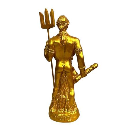 Escultura Exú Do Ouro Orixá 15 cm em Resina - Lua Mística - 100% Original - Loja Oficial Imagem de Escultura Exú Do Ouro Orixá 15 cm em Resina