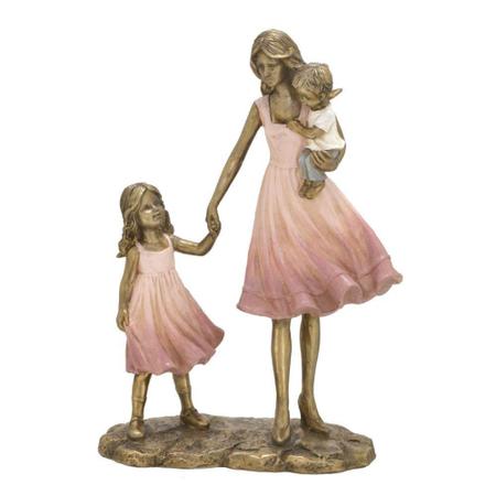 Imagem de Escultura Mãe com Filhos Amor Perfeito 24cm Espressione