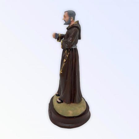 Imagem de Escultura Padre Pio 15 cm em Resina