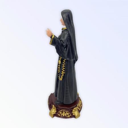 Imagem de Escultura Santa Faustina Resina 16 cm Alta Qualidade
