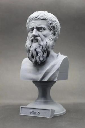 Imagem de Esculturas Estatuas Bustos Sócrates, Aristóteles E Platão