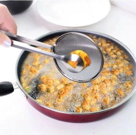 Imagem de Escumadeira de Fritura em Inox Pegador Escorredor para Oléo - Top Chef