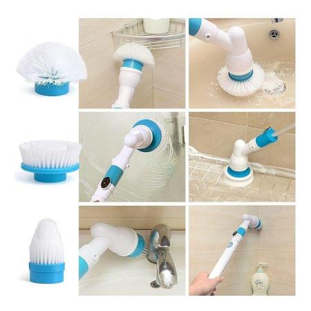 Imagem de Esfregão Elétrico Vassoura Spin Mop Recarregável Scrubber Portátil Bivolt