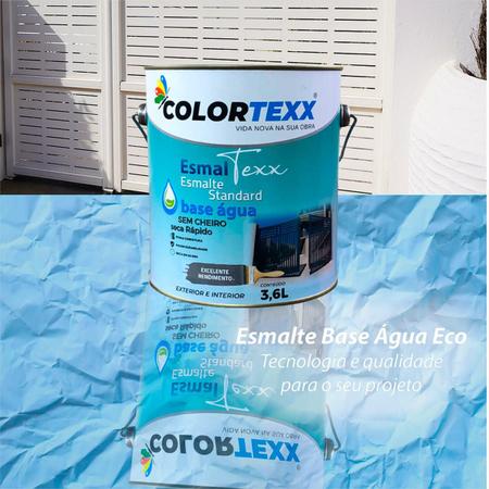 Imagem de Esmalte Branco Acetinado 3,6l Base Água  Sem Cheiro  ColorTexx