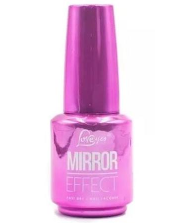Esmalte Cromado Metalizado Pink 04 Mirror Effect Efeito Gel Love