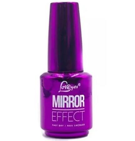 Esmalte Cromado Metalizado Roxo Escuro 07 Mirror Effect Efeito Gel