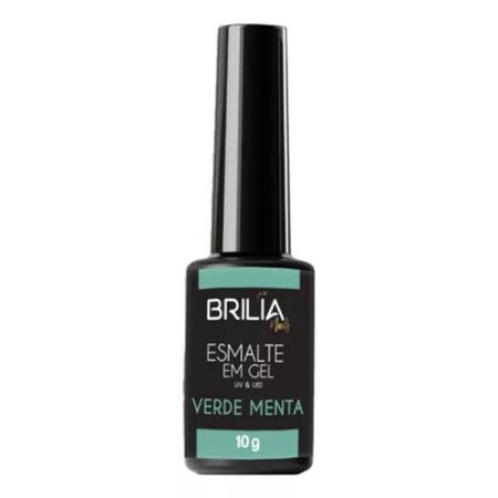 Imagem de Esmalte Em Gel Para Unhas Verde Menta 10g   - Brilia Nails