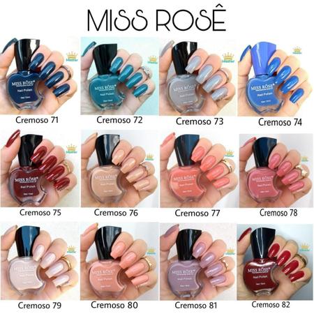 Imagem de Esmalte Miss Rose Coleção com 24 Cores Variadas