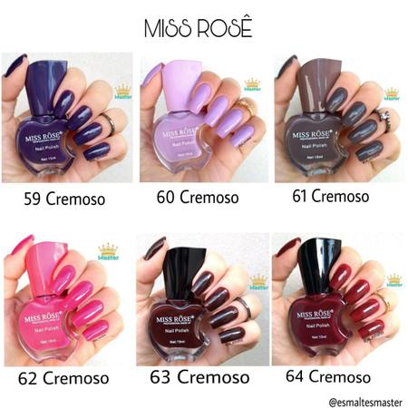 Imagem de Esmalte Miss Rose Coleção com 24 Cores Variadas