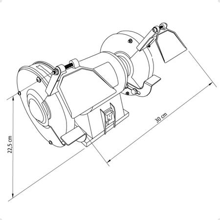 Imagem de Esmeril De Bancada 260w 5'' Tramontina