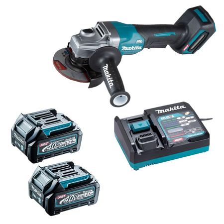 Imagem de Esmerilhadeira Ang 4-1/2" 40v XGT GA015 2x 2.5Ah Makita 220v