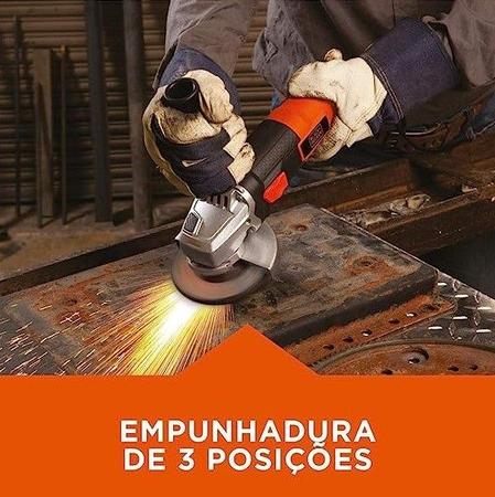 Imagem de Esmerilhadeira Angular 4 1/2" Com Maleta e 12 Discos 110V Black+Decker - G720K12