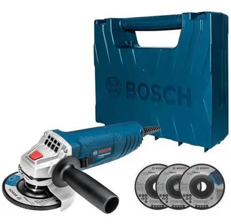 Imagem de Esmerilhadeira Angular Bosch Gws 850 de 4 1/2" 850w 127v Com Maleta e 3 Discos