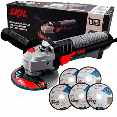 Imagem de Esmerilhadeira Angular Skil 9004 4.1/2" 830w + 5 Discos - F0129004JS - 220v