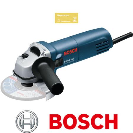 Imagem de Esmerilhadeira Lixadeira Angular 4 1/2" GWS 6-115 Bosch