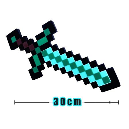 Espada diamante Minecraft brinquedo mdf resistente 30cm - Espada de  Brinquedo - Magazine Luiza