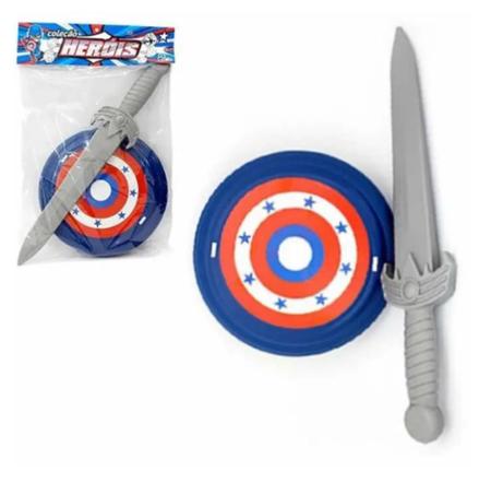 Imagem de Espada e Escudo Capitão América Brinquedo Vingadores Avengers