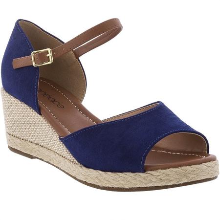 Espadrille Pen lope Anabela Camur a Marinho Espadrilles