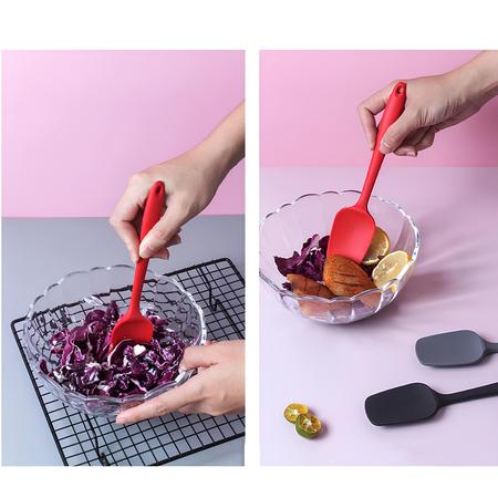 Imagem de Espátula De Silicone Reta Flexível 27cm Para o Cozinhar Mexer Utensílios De Cozinha Silicone