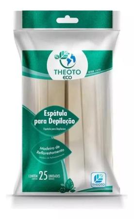 Imagem de Espátula em Palito Para Depilação Theoto pacote com 250 unidades