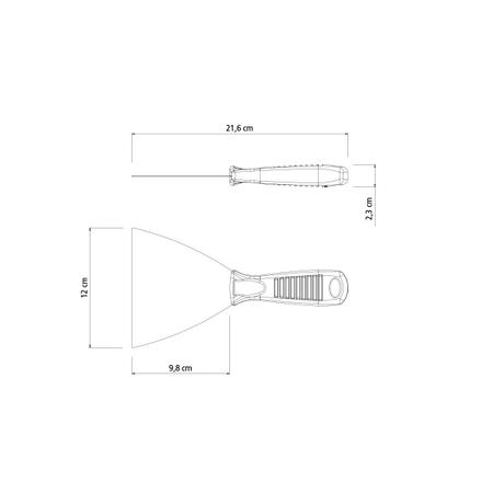 Imagem de Espátula Flexível 12cm Tramontina 77396125