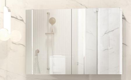 Imagem de Espelheira  80 Para Banheiro Completa Com Espelho
