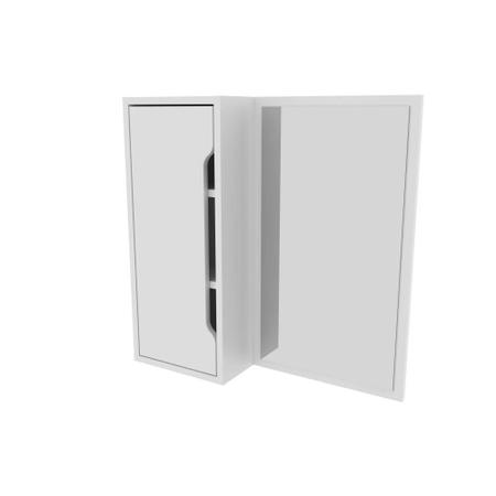 Espelheira para Banheiro 1 Porta Tecno Mobili BN3648 Branco - Tecnomobili Imagem de Espelheira para Banheiro 1 Porta Tecno Mobili BN3648 Branco