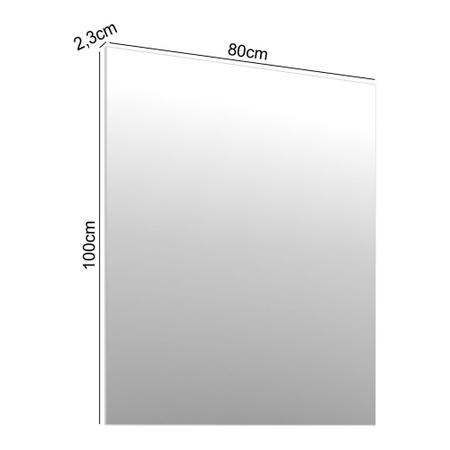 Imagem de Espelheira para Banheiro Beta 80cm - Bosi - Branco