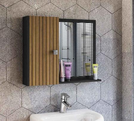 Imagem de Espelheira para Banheiro com 1 Porta Gênova Móveis Bechara