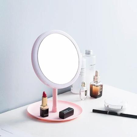 Imagem de Espelho Articulado Com Led Maquiagem Mesa Circular Usb