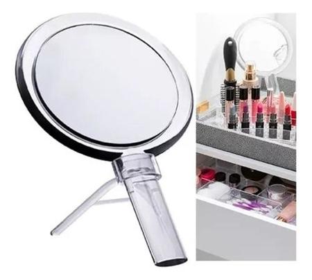 Imagem de Espelho Com Suporte 25x15cm Paramount Maquiagem Banheiro