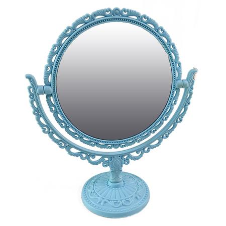 Imagem de Espelho de Mesa Duplo Penteadeira Vintage Princesa Bancada Banheiro Maquiagem Penteado Beleza Decorativo