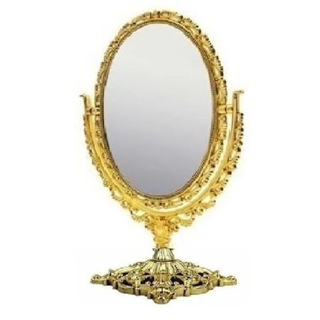 Imagem de Espelho de Mesa Oval Princesas Giratório 360 para Maquiagem