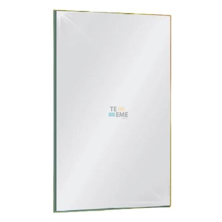 Imagem de Espelho de Vidro Banheiro Retangular 50x40cm + Kit Instalação