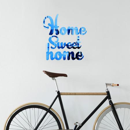Imagem de Espelho Decorativo Home Sweet Home Azul