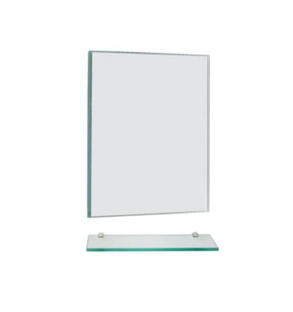 Imagem de Espelho Decorativo Multiuso Retangular 40X30CM Com Prateleira Pendurador Para Quarto Sala Banheiro