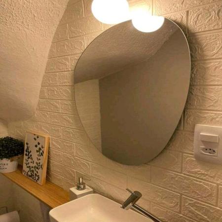 Imagem de Espelho Decorativo Orgânico Lapidado Banheiro Quarto Maquiagem Diversas Medidas
