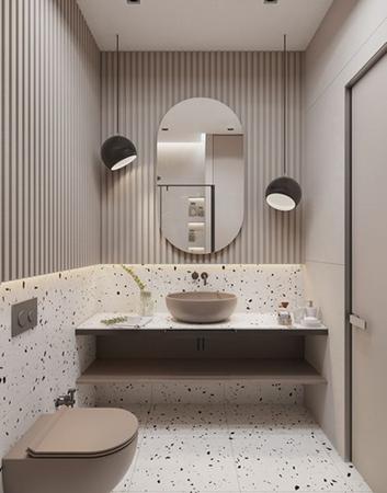 Imagem de Espelho Decorativo Oval Lapidado 60x40 CM Moderno Sala de jantar Quarto E  Banheiro 