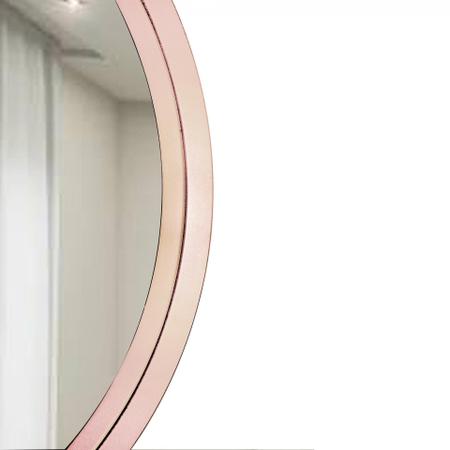 Imagem de Espelho Decorativo Round Interno Rosa 40 Cm Redondo