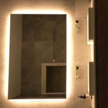 Imagem de Espelho Grande Moderno 90X60 Em Led Banheiro Camarim Sala