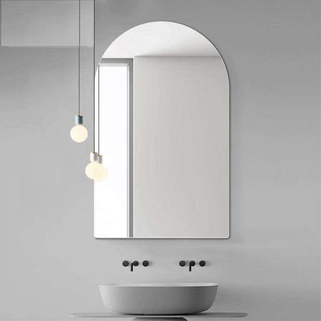 Imagem de Espelho lapidado Arco Janelinha Iluminado com LED Quente - 60x80cm