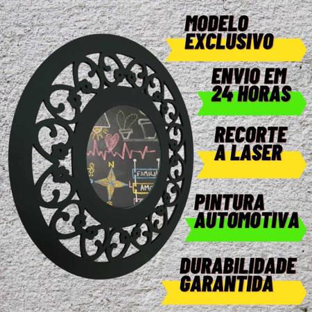 Imagem de Espelho Mandala 60 cm modelado em Mdf Espelho Portugues S01