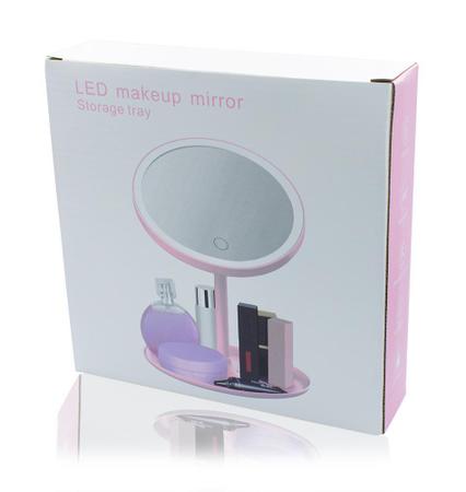 Imagem de Espelho Maquiagem Led Ring Light Touch Makeup Mirror Branco