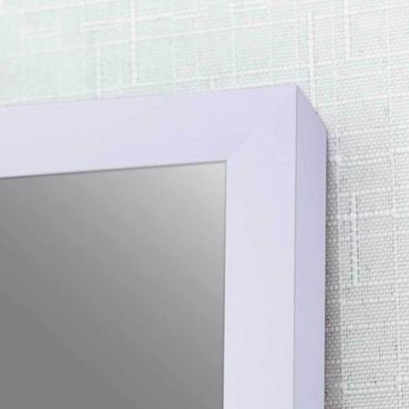 Imagem de Espelho Retangular com Moldura de Madeira Maciça 100cmx50cm Decore Pronto